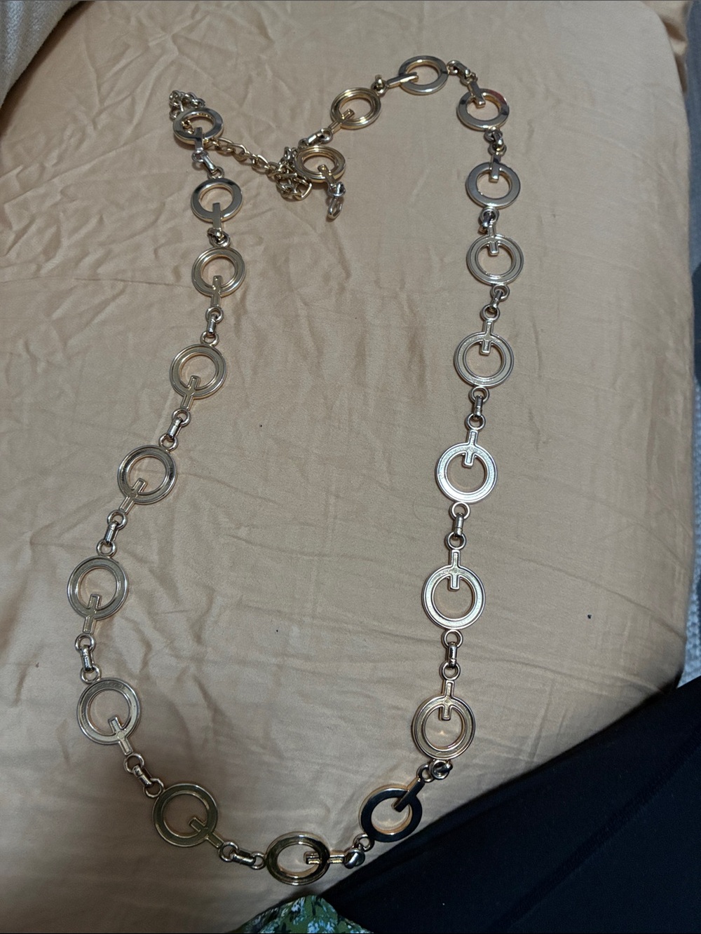 Women's Gold-Tone Circle Link Belt